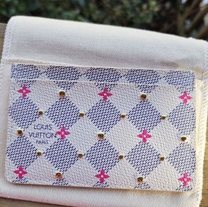 Louis Vuitton Damier Azur Stud Card Holder